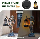 MININOVA Angel Statues Garden with Solar Lantern Outdoor Cherub Decorations Patio Yard Lawn Ornaments Housewarming Gifts for Mom Grandma Women by GreenHaven Gardens