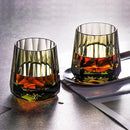 KAMMAK Crystal Whiskey Glasses Set of 2, Handcrafted 6.76oz Old Fashioned Glasses Stemless, Luxury Cocktail Glasses, Hand Blown Scotch Cup for Women, Men Gift for Rocks, Bourbon, Bar Barware by CozyNest Decor