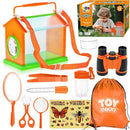 TOY Life Bug Catcher for Kids, Bug Catching Kit Kids Explorer Kit with Butterfly Net, Catching Tool, Tweezers, Magnifying Glass, Binoculars, Insect Catcher, Educational Outdoor Toys Kid Adventure Set by TinyTreasures Baby Boutique