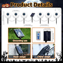 Outdoor Solar Lights Waterproof Decorations, 6 Pack Solar Globe Lights for Garden Decorations, Outside Ghost Solar Scary Eyeball Pathway Lights Decor for St. Patrick's Day Tree Garden Lawn Yard by GreenHaven Gardens