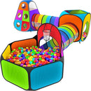 Playz 5pc Kids' Play Tents & Tunnels - Ball Pit for Toddlers, Basketball Hoop, Crawling Tubes, Pop-Up Playhouses, Baby Obstacle Course for Indoor or Outdoor Use by TinyTreasures Baby Boutique