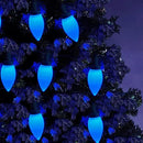 C9 Christmas Lights Outdoor 50 LED Blue Strawberry 34.5ft Waterproof Xmas String Light for Garden Yard Home Party Holiday Christmas Tree Indoor Decoration(Blue) by GreenHaven Gardens