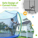 Zupapa 1500LBS Weight Capacity No-Gap Design 16 15 14 12 10FT Trampoline for Kids with Safety Enclosure Net Outdoor Backyards Trampolines with Non-Slip Ladder for Children Adults Family by TinyTreasures Baby Boutique