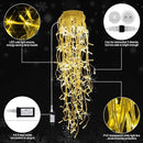 Christmas Lights 640 LED 65 FT Christmas Lights Outdoor with 120 Drops Plug in 8 Modes Christmas Decorations Curtain Fairy Lights for Wedding Party Holiday Bedroom Garden Patio Indoor (Warm White) by GreenHaven Gardens