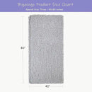 Bigacogo Chunky Knit Throw Blanket for Couch, 40x80 inches, 100% Hand Knitted with Thick Jumbo Chenille Yarn, Cozy Soft Large Rope Knot Cable Crochet Blankets for Sofa Bed Living Room, Light Grey by CozyNest Decor