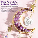 Aunt Gifts from Niece, for Aunt Auntie Gifts, Best Aunt Ever Gifts Aunt Birthday Gifts for Auntie, Auntie Gifts for Women Moon Crystal Suncatcher for Window Hanging Wall Decor by GreenHaven Gardens