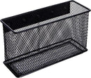 dedoot Magnetic Basket for refrigerator Storage Magnetic Pencil Holder Basket Mesh Black Strong Magnetic Pen Holder for Refrigerator,Whiteboard, Locker, Home and Office Organizer, 6.3x2.3x3.6inch by CozyNest Decor