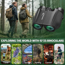 12x32 Compact Binoculars for Adults Kids - Aurosports Small Binoculars for Birdwatching - High Power Easy Focus Lightweight Binocular for Traveling Hunting Cruise Ship Hiking by TinyTreasures Baby Boutique