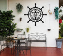 Personalized Ship Wheel Metal Sign, Customized Nautical Wall Decor, Anchor Compass Metal Sign, Family Name Sign, Monogram Wall Decor, Last Name Signs for Home, Housewarming Gift by CozyNest Decor