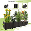 Large Planters for Outdoor Plants pots Elevated Garden Boxes Raised Garden Bed Garden Patio Balcony Deck to Planting Flowers Vegetables Tomato and Herbs by GreenHaven Gardens