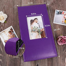 RECUTMS 6x4 Premium Leather Photo Album with 300 Pockets, Purple by TinyTreasures Baby Boutique