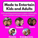50 Family Activities - Adventure Scratch Off Cards - Family Date Night Ideas - Gift Basket Games for Kids and Adults - Surprise Book of Fun Challenge - Experience Gift for Kids by TinyTreasures Baby Boutique
