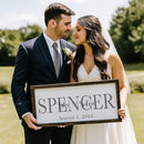 personalized wedding sign custom wedding sign marriage ceremony decorations Newlywed gifts personalized family name sign custom last name wall decor (FS05-Family Name) by TinyTreasures Baby Boutique