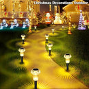 Solar Lights Outdoor Pathway Waterproof 8 Pack Warm White LED Acrylic Mushroom Decorative Garden Lights for Yard Landscape Patio Outside Decor by CozyNest Decor