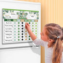 Reward Chart for Kids,Magnetic Behavior Chore Chart for Kids at Home,26 Eucalyptus Chore Charts,1960 Star Stickers,56 Reward Stickers,Incentive Chart to Develop Responsibility and Good Habits,Greenery by CozyNest Decor