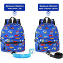 Accmor Toddler Backpack Leash with Anti Lost Wrist Link, Cute Mini Child Walking Harnesses Keep Kids Close Back Pack Rope Tether Rein for Baby Boys (Blue/Excavator) by TinyTreasures Baby Boutique