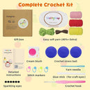 WaldyWop Crochet Kit for Beginners: 3PCS Fruit Squishies Knitting Kits, DIY Craft Kits for Adults w/Video Tutorials & Soft Yarn, Hook - Hobbies Starter Kit for Kids, Birthday Gifts Set for Girls Women by TinyTreasures Baby Boutique