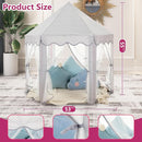 Monobeach Princess Tent Girls Large Playhouse Kids Castle Play Tent with Star Lights Gift Toy for Children Indoor and Outdoor Games, 55'' x 53'' (DxH) (Grey) by TinyTreasures Baby Boutique