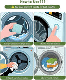 Washing Machine Cleaner Tablets – 36 Count, 18-Month Supply – Pet Hair & Odor Remover – Safe for Septic, Works with All Washers – Unscented – Washer Cleaner for Pet Owners by CozyNest Decor
