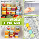 DRKIO 20 Pack Glass Baby Food Storage Containers 4 Oz Baby Food Jars with Lids Baby Food Maker Microwave Dishwasher Freezer Safe 100% Leak-Proof BPA Free by TinyTreasures Baby Boutique