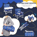 Portable Booster Seat, Toddler Baby Seat with Tray for Dining Table Compact Floor Chair for Camping Lawn Beach Babies Travel 6-36 Months by TinyTreasures Baby Boutique