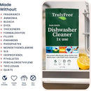 Natural Dishwasher Cleaner - Dish Washer Machine Descaler, Fights Grease & Limescale, Hard Water Stain Remover, Smell Eliminator for Clean Dishwashers - Lemon Fresh Scent, 4 oz (Pack of 1) by TinyTreasures Baby Boutique