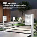 Solar Pathway Lights Outdoor, 2 Pack Upgraded Outdoor Solar Lights for Outside Super Bright Up to 12Hrs, IP65 Waterproof Solar Garden Lights for Yard Landscape Path Walkway Decoration(Cool White) by CozyNest Decor