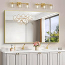 30x55In Gold Bathroom Mirror for Wall, Brushed Gold Rectangle Mirrors with Metal Frame, Bathroom Rectangular Mirror Modern Wall Mirror for Bedroom Living Room, Hangs Horizontal or Vertical by CozyNest Decor