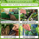 Mini Garden Tools - 3Pcs Indoor Plant Tools Set Indoor Gardening Tools Small Garden Shovel Mni Rake Small Gardening Tools Set Hand Rake Gardening Spade Gardening Supplies Indoor Garden Trowels by GreenHaven Gardens