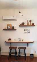 joelsantiques - 18 Inch Wooden Floating Shelves for Wall - 18x6x2 in - Made of Natural Wood - Short Heavy Duty Rustic Wall Shelves for Bedroom - Perfect for Bathroom, Kitchen - Medium Brown by CozyNest Decor