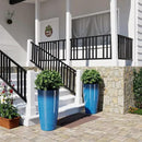 QCQHDU 21 inch Tall Planters for Indoor & Outdoor Plants, 2 Pack Sturdy Plant-Flower-Tree Pots for Front Porch Patio Deck Living Room Decor by GreenHaven Gardens