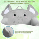 ALIMORDEN Animal Series Kid's Chair, Ultra-Soft Comfy Foam Filled Toddler Sofa Chair, Cute Animal-Shaped Design Toddler Couch, Lightweight Birthday for Baby Boys & Girls (Elephant) by CozyNest Decor