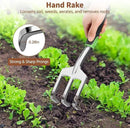 LASZOLA 3 Piece Garden Tool Set Include Hand Trowel Rake and Transplant Shovel for Women, Indoor Heavy Duty Small Spade Kit with Ergonomic Handle to Weed and Loosen, for Mom and Plant Beginner, Green by GreenHaven Gardens