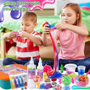 DIY Slime Kit for Girls, Galaxy & Glow in The Dark Slime Making Kit for Kids 6-12, Glimmer Crunchy, Butter & Cloud Slime Kit with Add-ins, Foam Balls, Charms, Glitters, Gift Toys for Boys Girls by TinyTreasures Baby Boutique