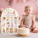 R HORSE My First Year Photo Frame Board, 3D One Silly Goose Birthday Decorations Display Wood Board, Baby First Year Picture Frame 12 Months Milestone 1st Birthday Nursery Decor Gift for Boy Girl by TinyTreasures Baby Boutique