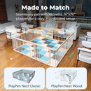 MioTetto Foam Floor Tiles for Kids - Non-Toxic Comfortable Baby Play Mat and Interlocking Foam Tiles, Fits with 74x74 Playpen Mat for Crawling & Development, Soft Play Mat for Babies 6-12 Months by TinyTreasures Baby Boutique