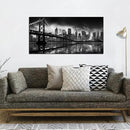 Brooklyn Bridge Wall Art for Living Room City Wall Decor for Bedroom Black Wall Decor for Office 20 x 40 Inch by CozyNest Decor