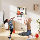 Kids Indoor Basketball Hoop with Scoreboard & Timer,Toddler Adjustable Height Basketball Goal Toy for Outdoor Backyard,Sports Game Play by TinyTreasures Baby Boutique