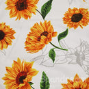 Brandream Girls Floral Nursery Bedding Yellow White Crib Bedding Sunflower Baby Blanket 3 Piece,Farmhouse Fitted Sheet, Ruffle Skirt by TinyTreasures Baby Boutique