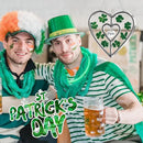 KY&BOSAM Shamrock Heart Suncatcher Faith Suncatcher St Patrick's Day Decoration Grandma Gifts for Windows Hangings Wind Chime with Pressed Flower Gifts for Mom Mother`s Day Valentine's by GreenHaven Gardens