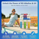 Express Water Reverse Osmosis Alkaline Ultraviolet Water Filtration System – 100 GPD (Deluxe Chrome Faucet) by CozyNest Decor