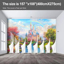 Castle Wall murals Peel and Stick Wallpaper for Bedroom Nursery Room - 108"x157" by CozyNest Decor