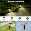Solar Lights Outdoor Waterproof IP65, 8 Lighting Modes Multicolor Solar Spot Lights Outdoor, Landscape Spotlights for Garden Yard, 2 Pack RGB by GreenHaven Gardens
