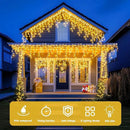 JMEXSUSS 800 LED Icicle Lights for Outside, Icicle Christmas Lights Outdoor, Warm White Christmas Lights for House Holiday Party Wedding Christmas Decorations by GreenHaven Gardens
