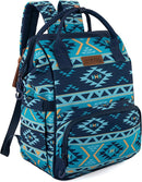 Wrangler Aztec Backpack Organized Daypack Travel Baby Bag with Stroller Strap and Side Bottle Pockets by TinyTreasures Baby Boutique