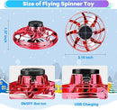 Hand Operated Mini Drone for Kids - LED UFO Flying Orb Ball, Rechargeable Mini Fidget Spinner Toy for Indoor Outdoor,Christmas Birthday Party Gifts for Girls Boys(Red) by TinyTreasures Baby Boutique