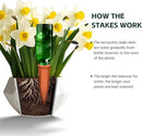 Large Terracotta Plant Watering Spikes, Automatic Plant Waterer Outdoor | Indoor Use, Vacation Clay Watering Devices System, Slow Release Self Watering Planter Insert, 6 Pack by CozyNest Decor