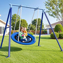 50-Inch Saucer Swing for Kids & Adults - Heavy-Duty 600 lbs Capacity, Indoor & Outdoor Use, Easy Assembly, for Outdoor Fun & Autism Relaxation by TinyTreasures Baby Boutique