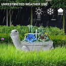 Garden Decor Statue,Solar Turtle with Succulent & 6 LED Lights - Outdoor Figurine for Lawn Decoration, Gifts for mom，Handcrafted Resin Sculpture -Garden Lovers/Mothers Day/Christmas Day Gift by GreenHaven Gardens