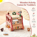 EERKEOD Wooden Activity Cubes for Toddlers Montessori Toys for Boys Girls Educational Learning Toys for Kids Wooden Toys for First Birthday Gift by TinyTreasures Baby Boutique